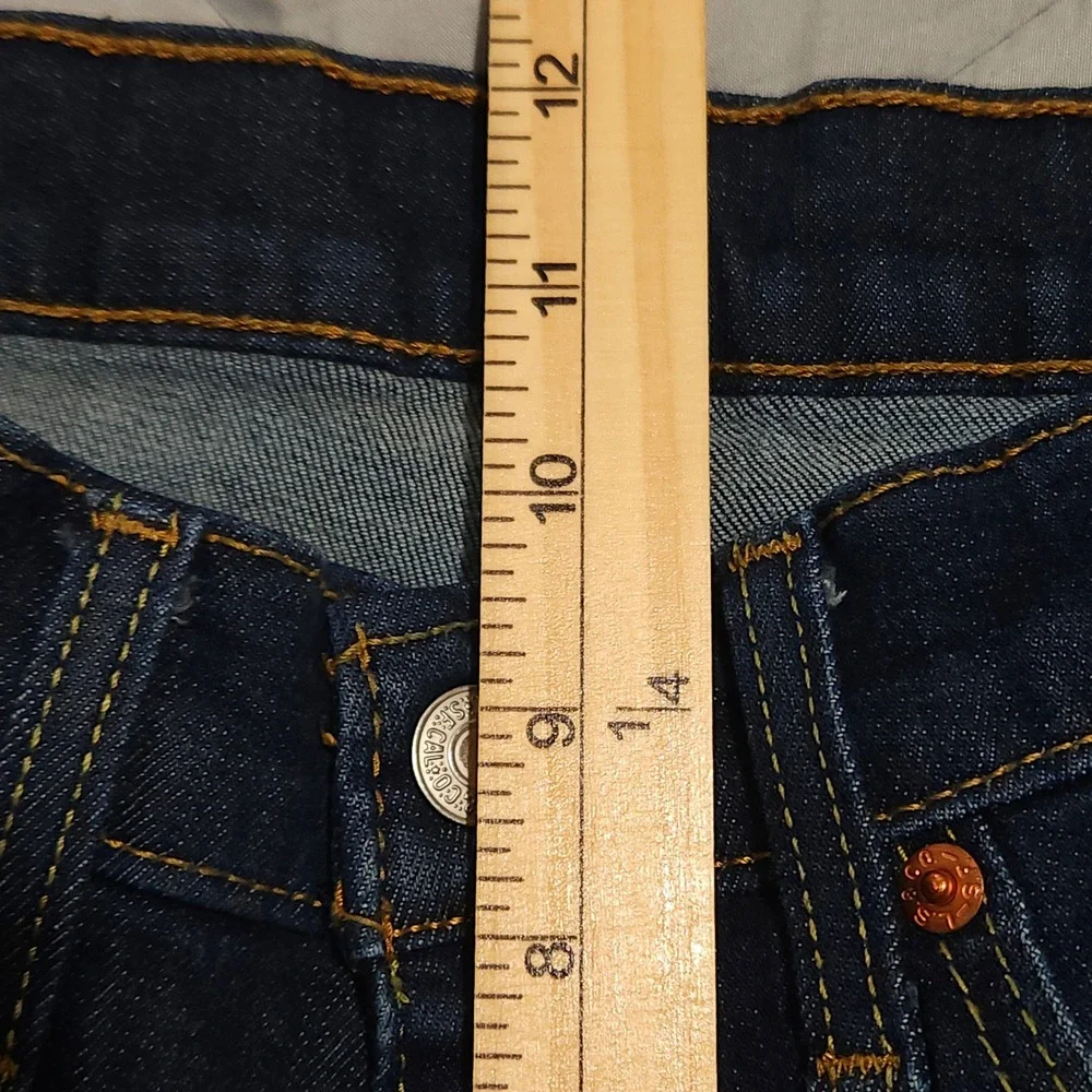 Levi's 514 Straight Fit Jeans Mens 30x32 Dark Wash Stretch Denim Blue